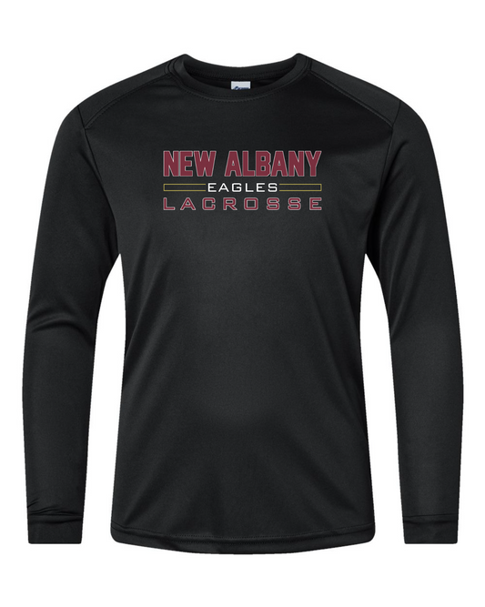 "New Albany Eagles Lacrosse" YOUTH Performance Long Sleeve Tee