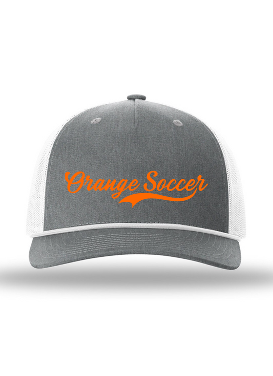 "Orange Soccer" Embroidered Richardson Snapback Hat