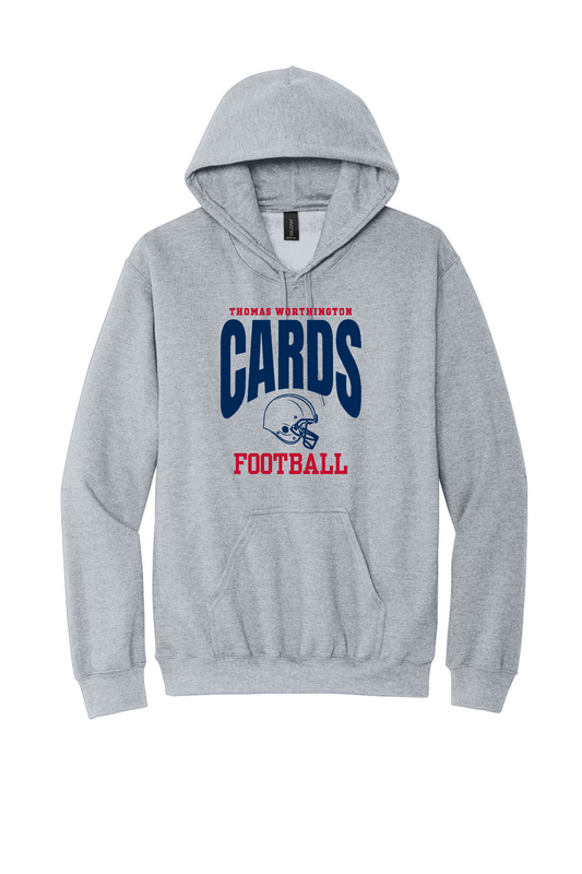"Cards Football" Thomas Worthington Heavy Blend Unisex Hoodie Sweatshirt (Adult & Youth Sizes)
