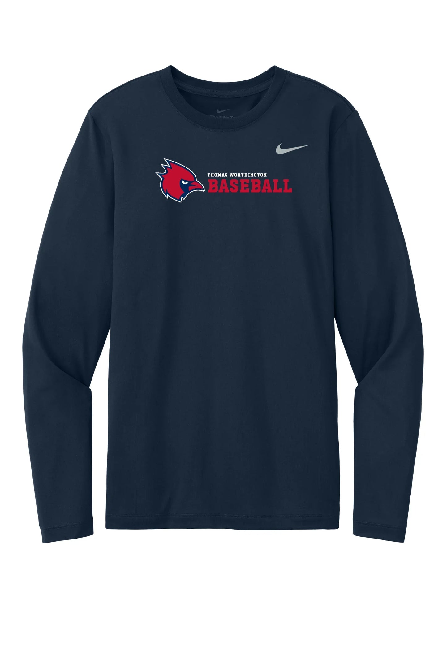 "Thomas Worthington Baseball" Nike Men's rLegend Long Sleeve Tee - Varsity92