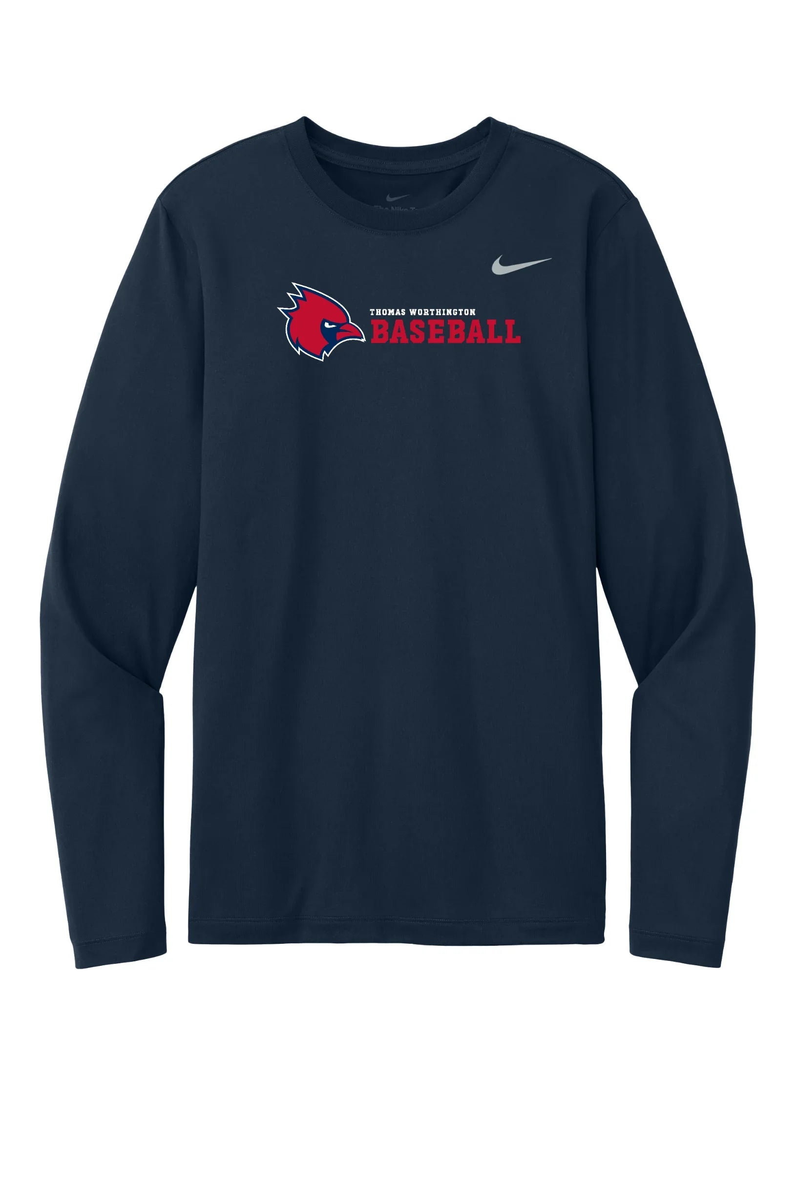 "Thomas Worthington Baseball" Nike Men's rLegend Long Sleeve Tee - Varsity92