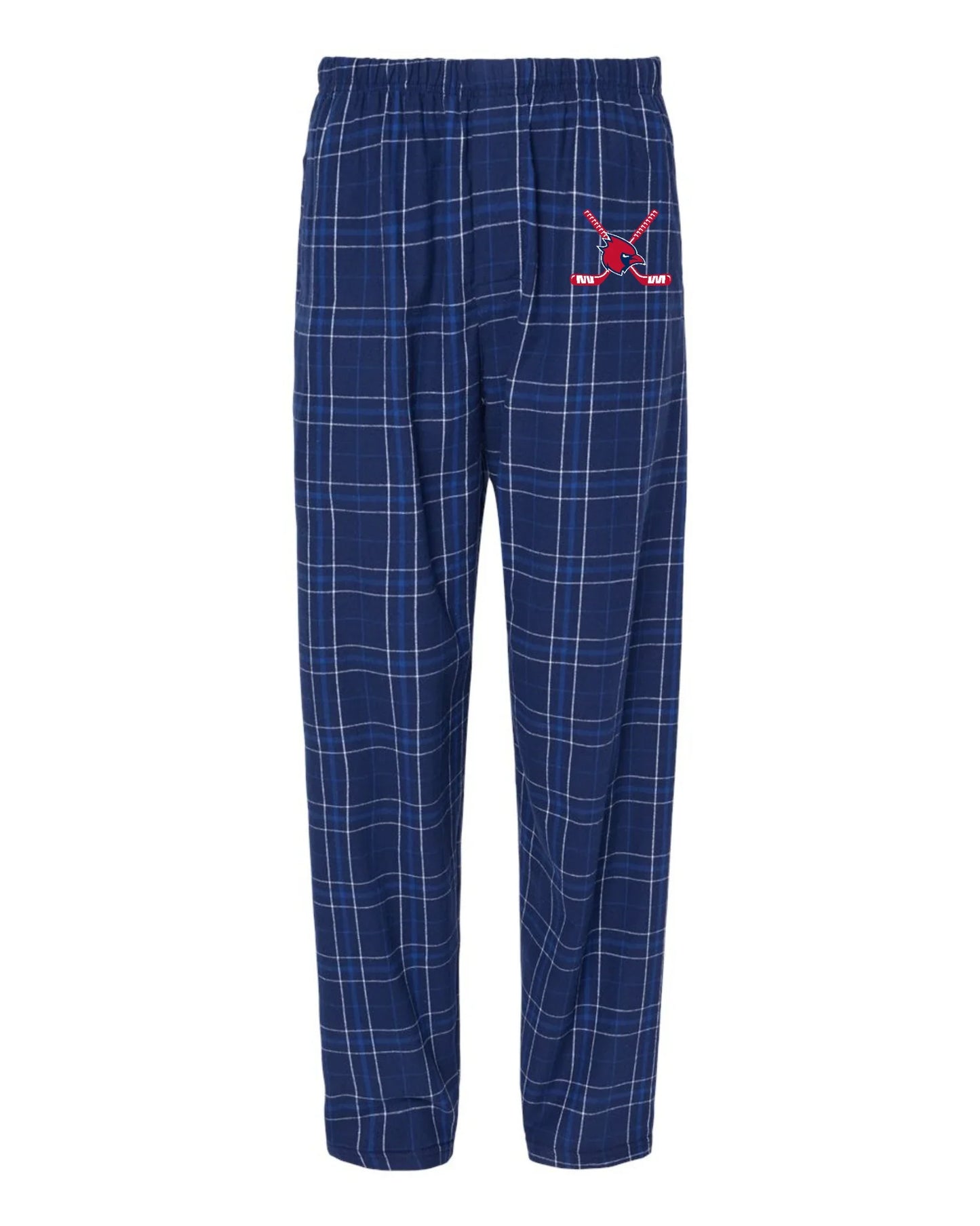 Thomas Worthington "Cardinal + Hockey Sticks" Men's Flannel Lounge Pants - Varsity92