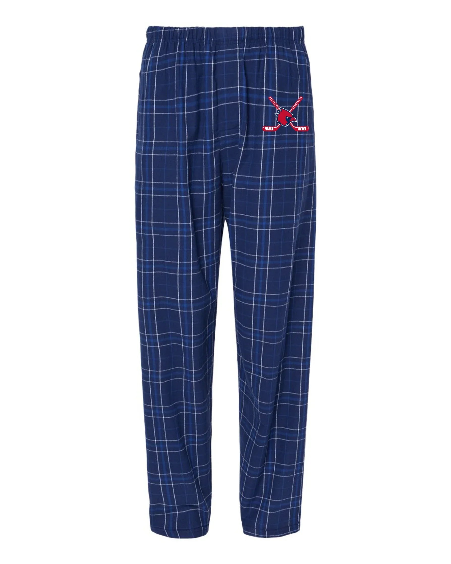 Thomas Worthington "Cardinal + Hockey Sticks" Men's Flannel Lounge Pants - Varsity92