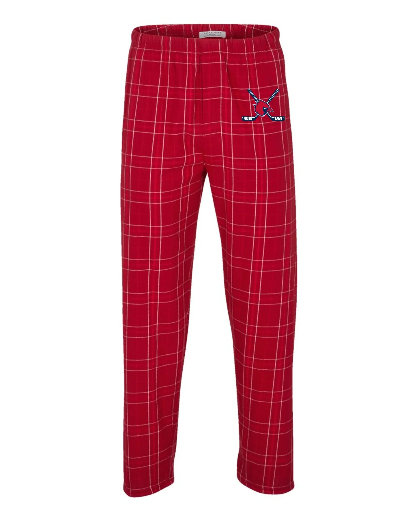 Thomas Worthington "Cardinal + Hockey Sticks" Men's Flannel Lounge Pants - Varsity92