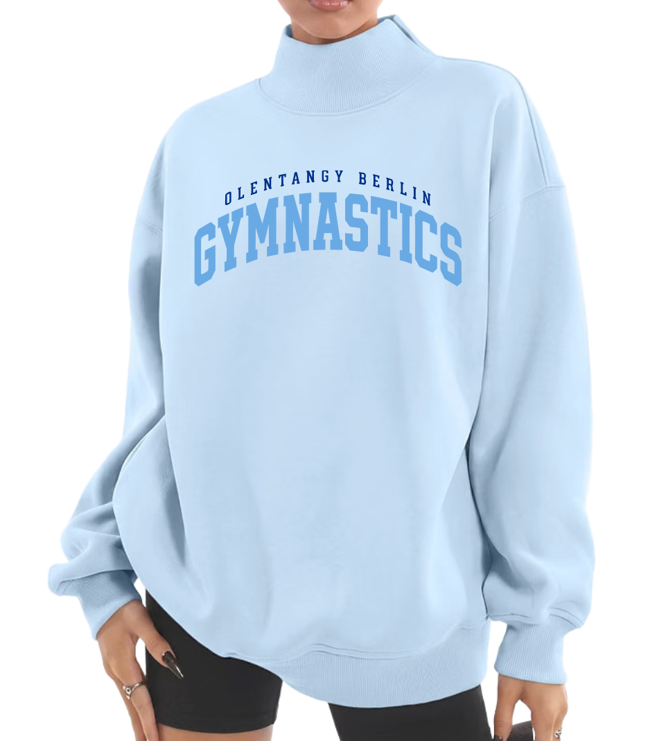 Olentangy Berlin "Gymnastics" Arch Women's Oversized Mock Neck Sweatshirt