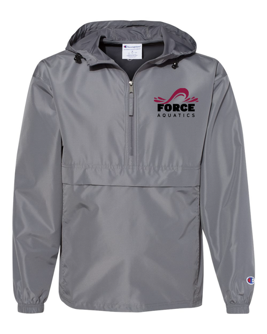 "Force Aquatics" Embroidered Champion Unisex Packable Jacket