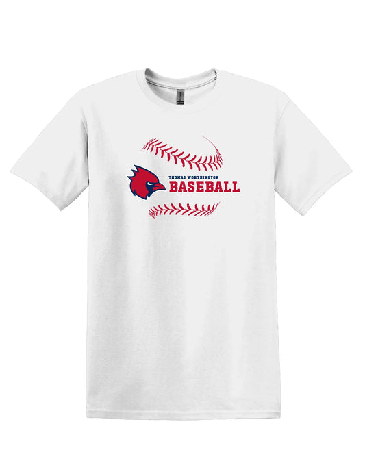 "Thomas Worthington Baseball" Unisex Softstyle Tee - Varsity92