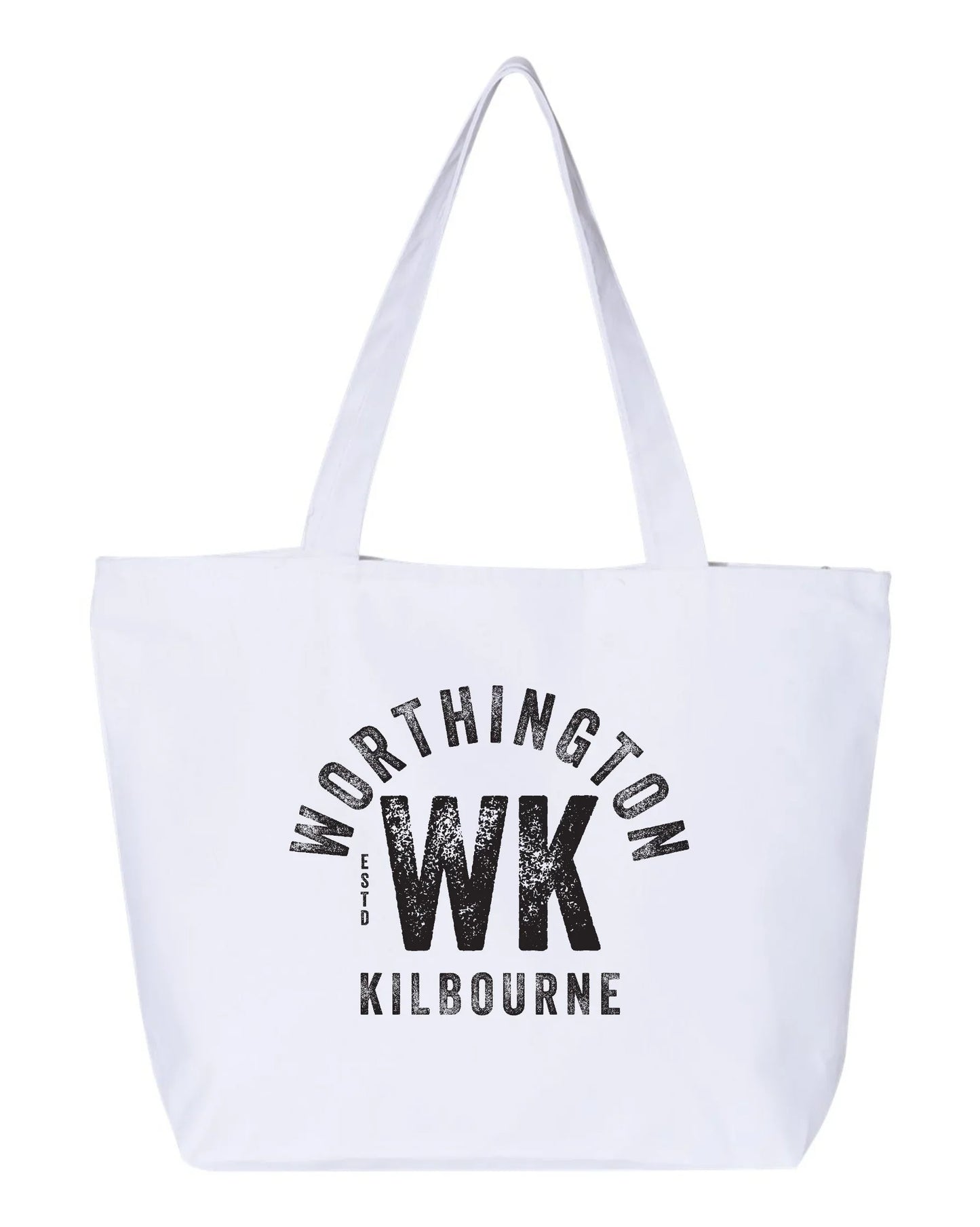 "Worthington Kilbourne" Zippered Canvas Tote - Varsity92