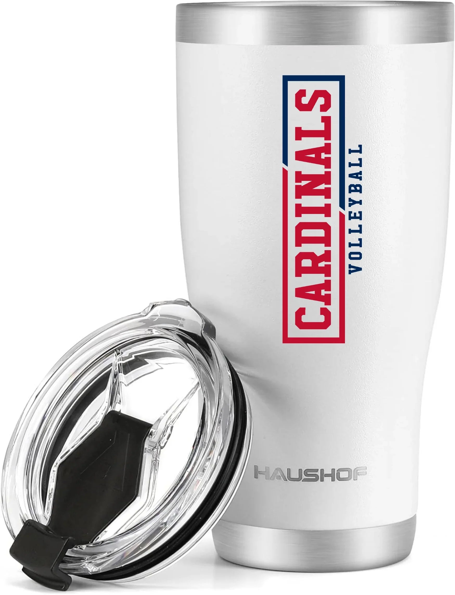 "Cardinal Volleyball" 16oz Stainless Steel Tumbler - Varsity92