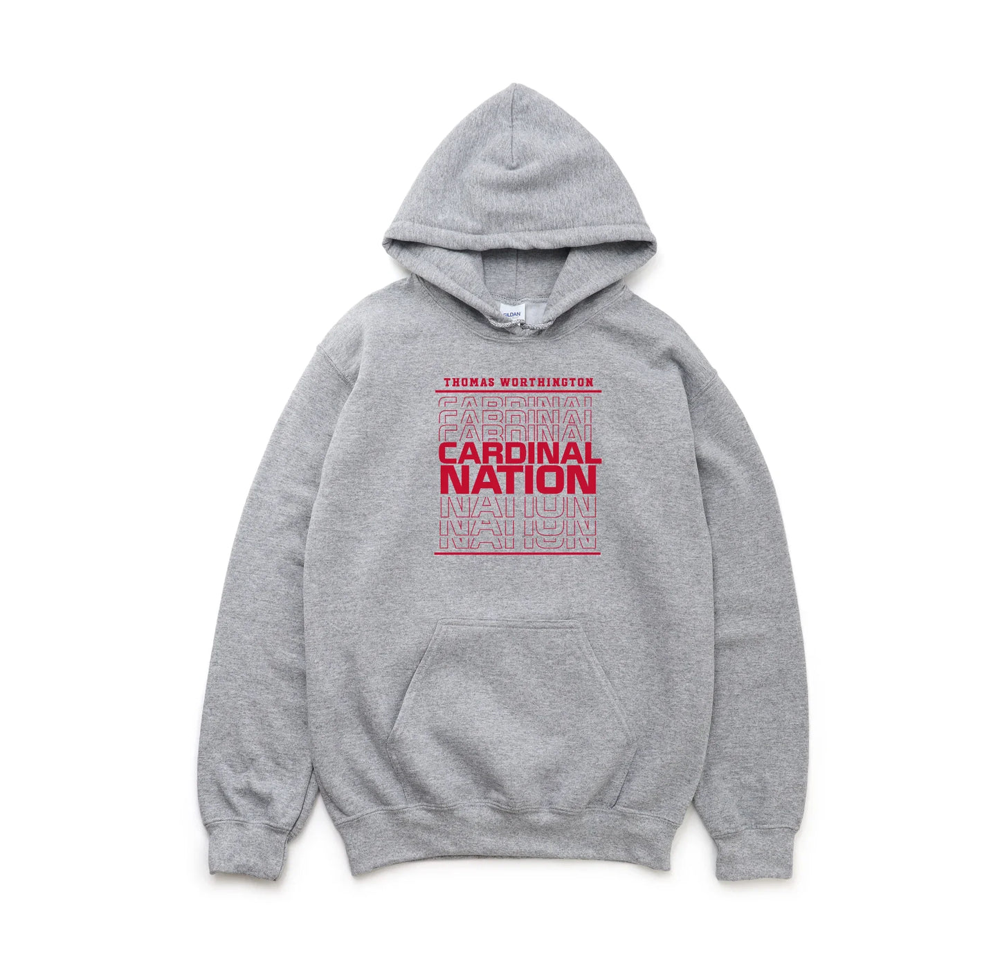 "Thomas Worthington Cardinal Nation" Unisex Heavy Blend Hoodie - Varsity92