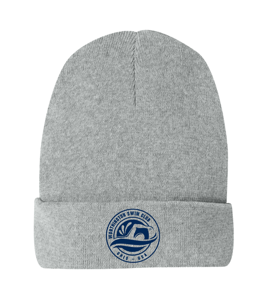 "Worthington Swim Club" Embroidered Cuffed Beanie
