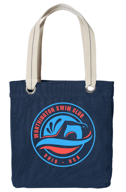 "Worthington Swim Club" Canvas Tote