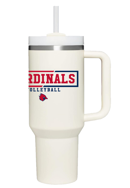 "Cardinals Volleyball" 40oz Insulated Tumbler