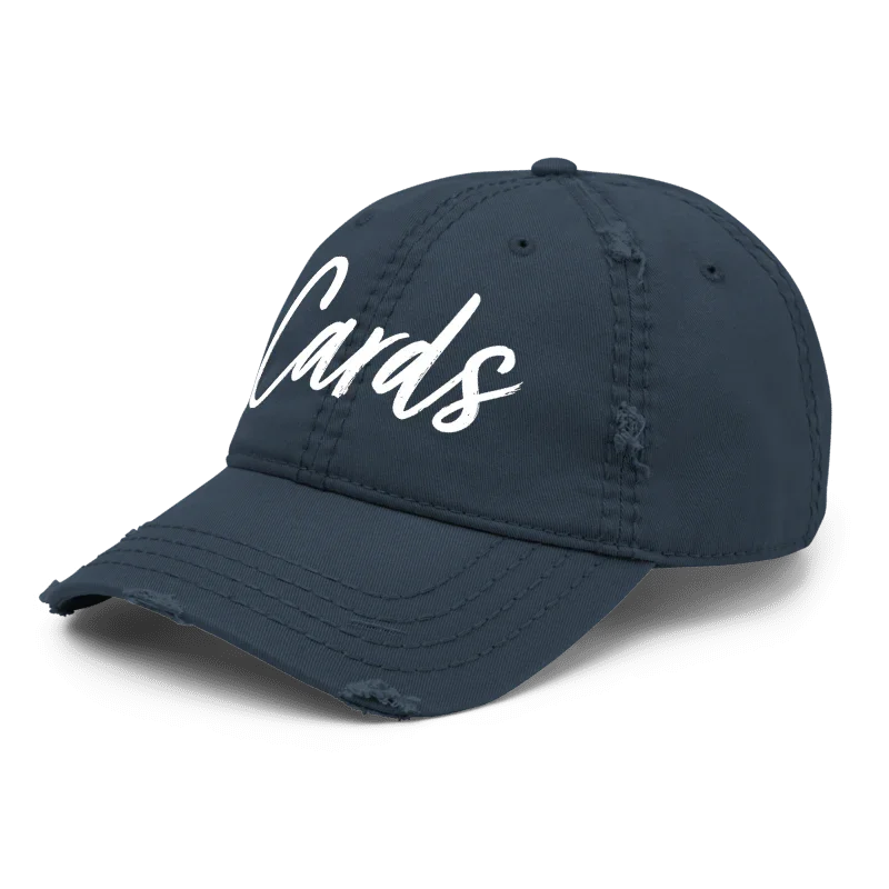 “Cards” Distressed Low-Profile Hat - Varsity92