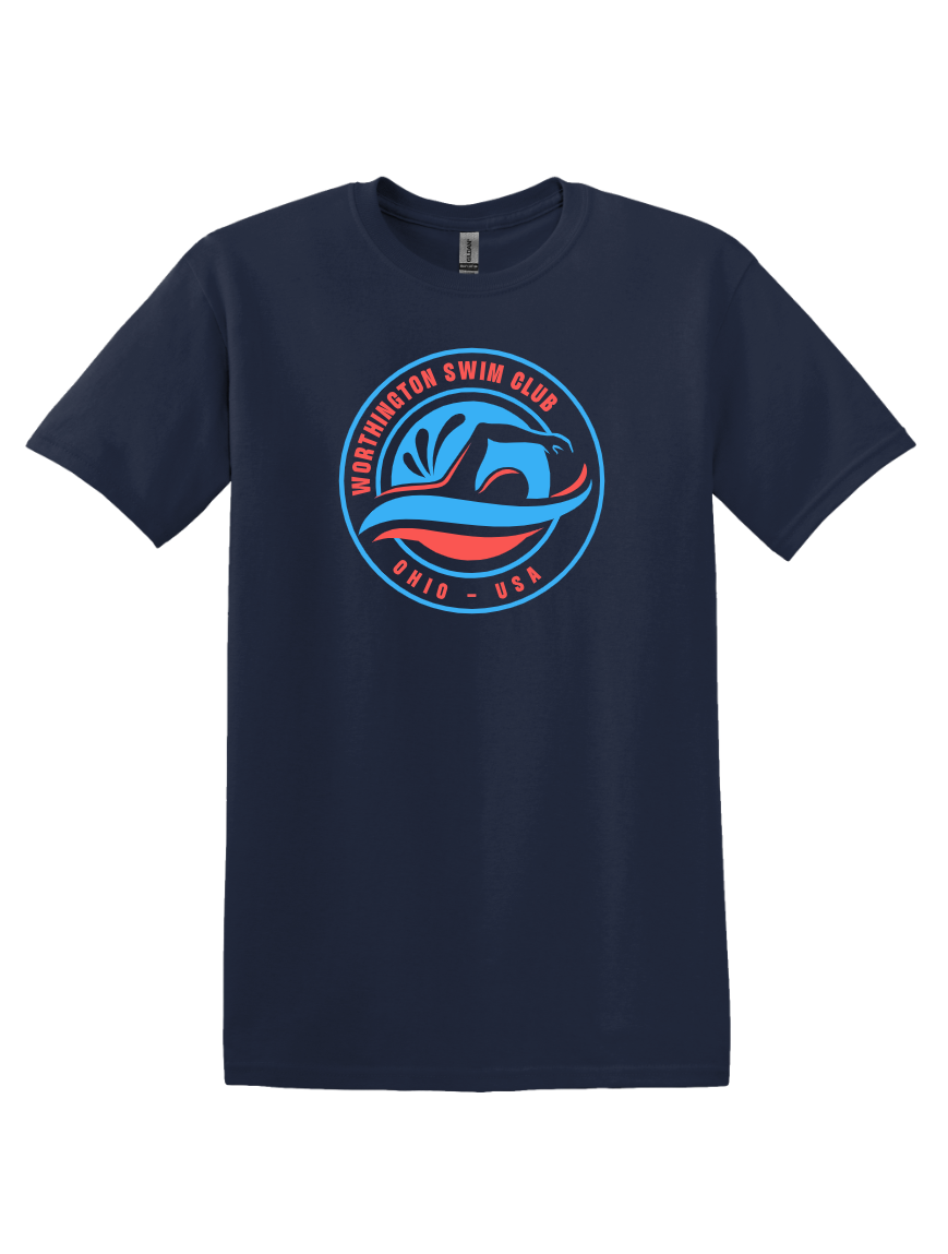 "Worthington Swim Club" Unisex Softstyle Tee (Adult & Youth Sizes)