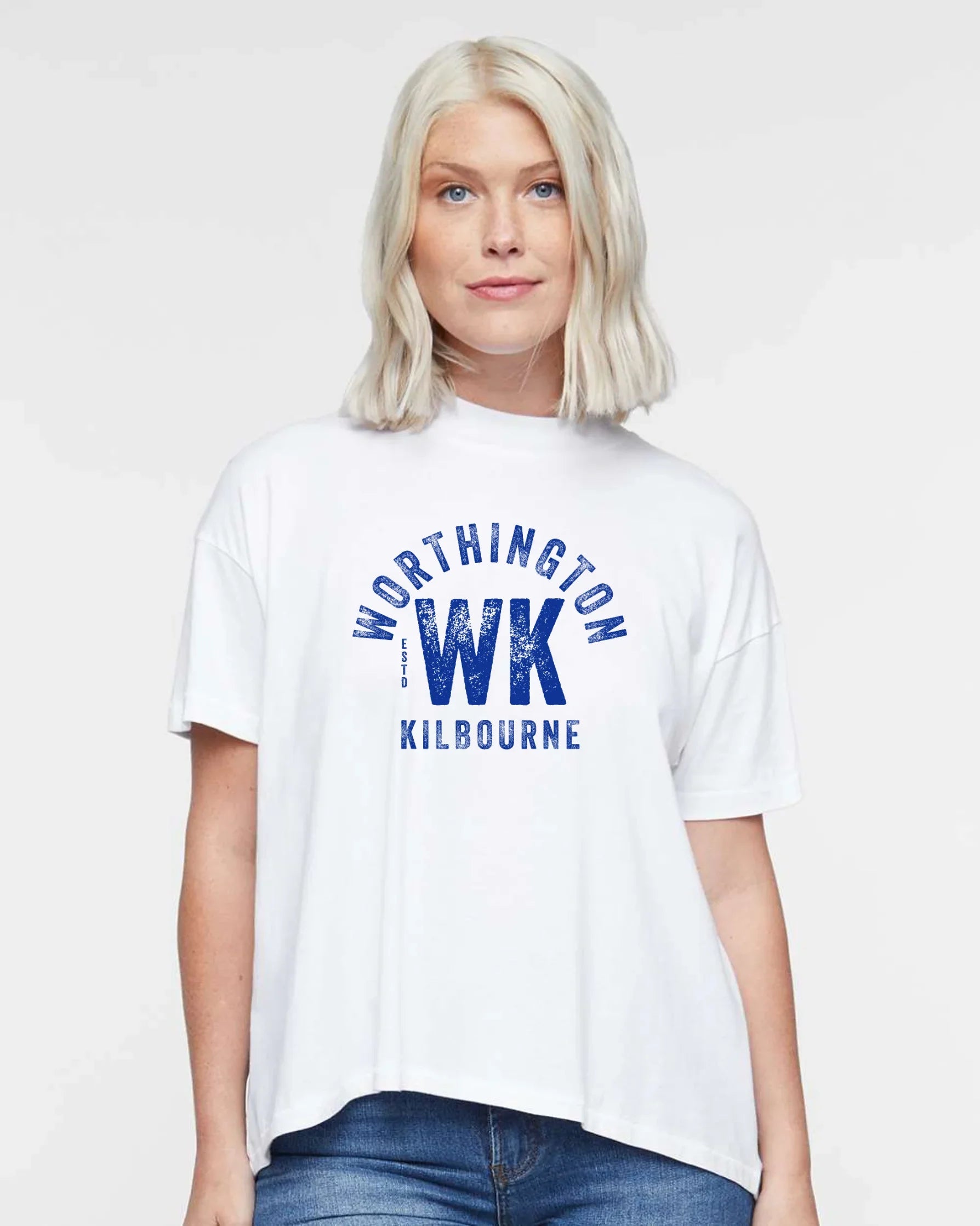 "Worthington Kilbourne" Hi-Lo Women's Relaxed Tee - Varsity92