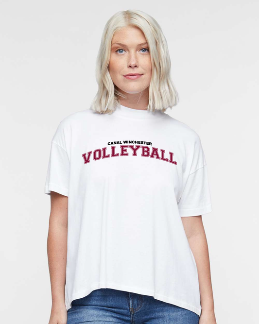 "Canal Winchester Volleyball" Hi-Lo Women's Relaxed Tee