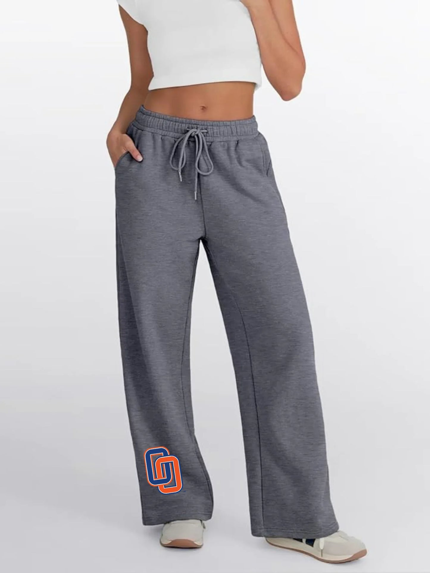 Olentangy Orange "OO" Fleece Wide-Leg Women’s Sweatpants