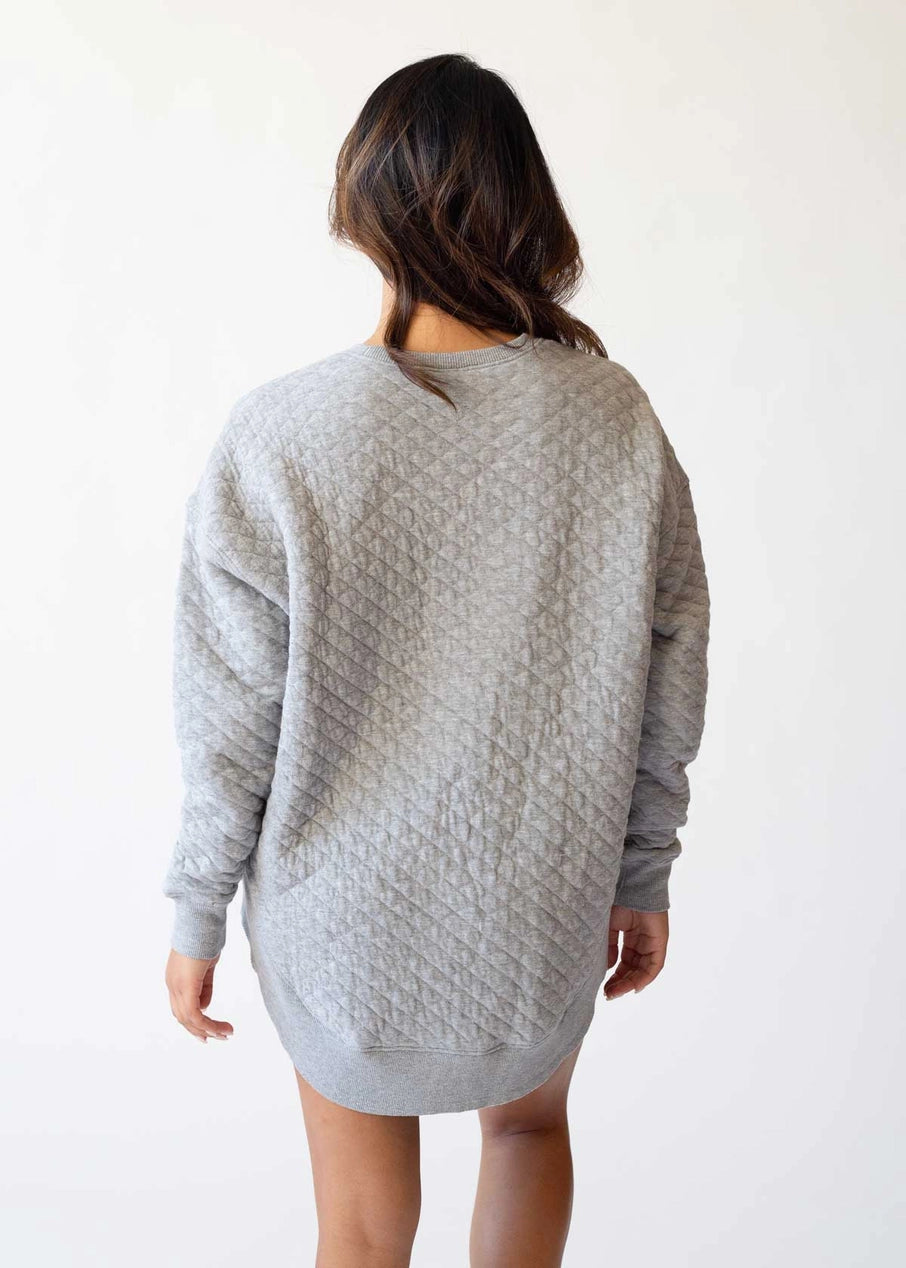 "New Albany” Embroidered Women’s Quilted Fleece Pullover