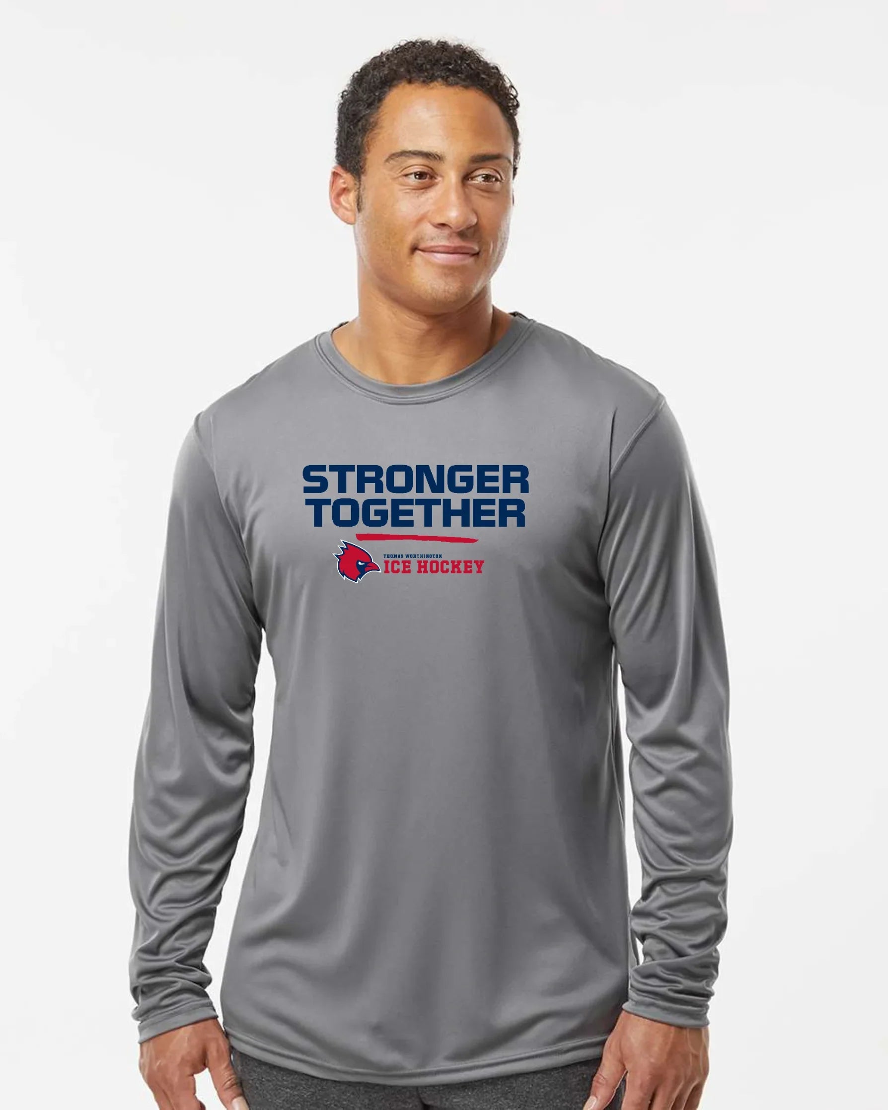 "Stronger Together" Thomas Worthington Ice Hockey Men's Momentum T-Shirt - Varsity92