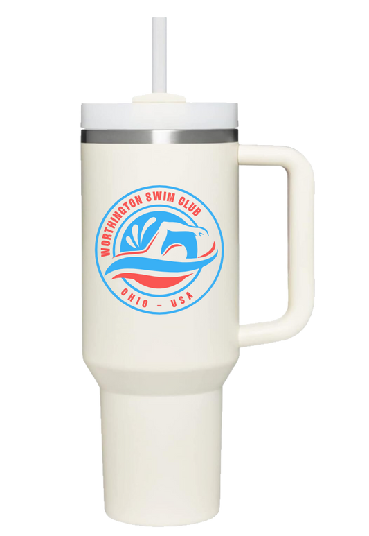 "Worthington Swim Club" 40oz Insulated Tumbler