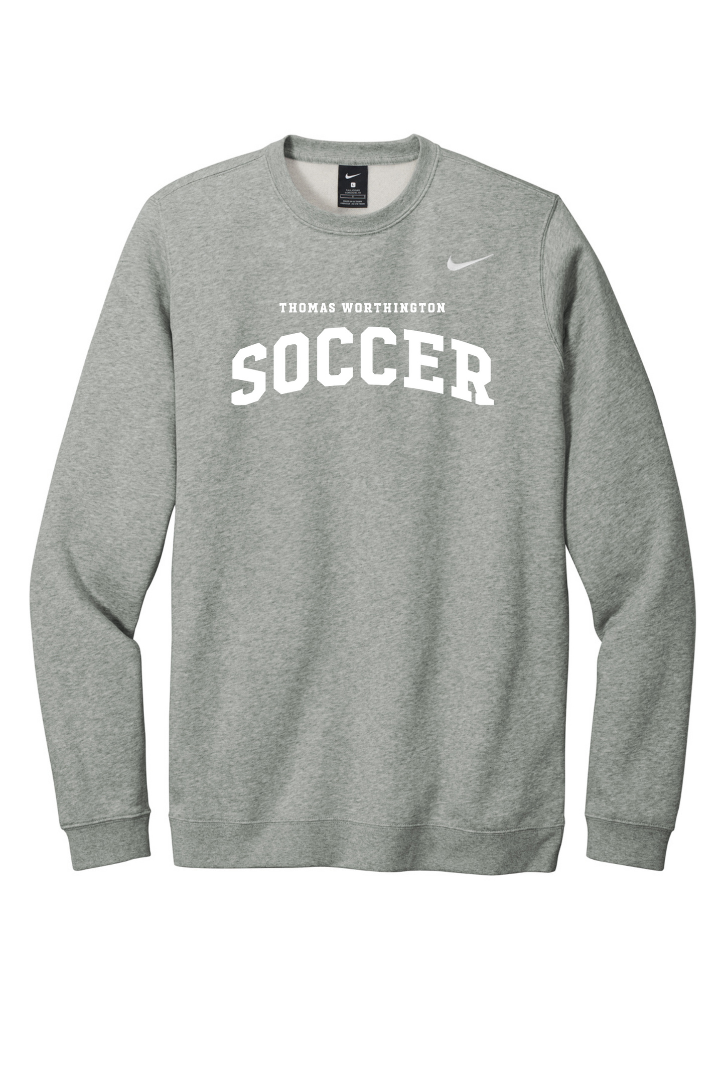 "Thomas Worthington Soccer" Nike Club Fleece Crewneck Sweatshirt