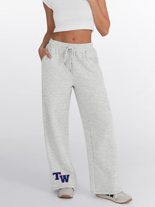 Thomas Worthington "TW" Fleece Wide-Leg Women’s Sweatpants
