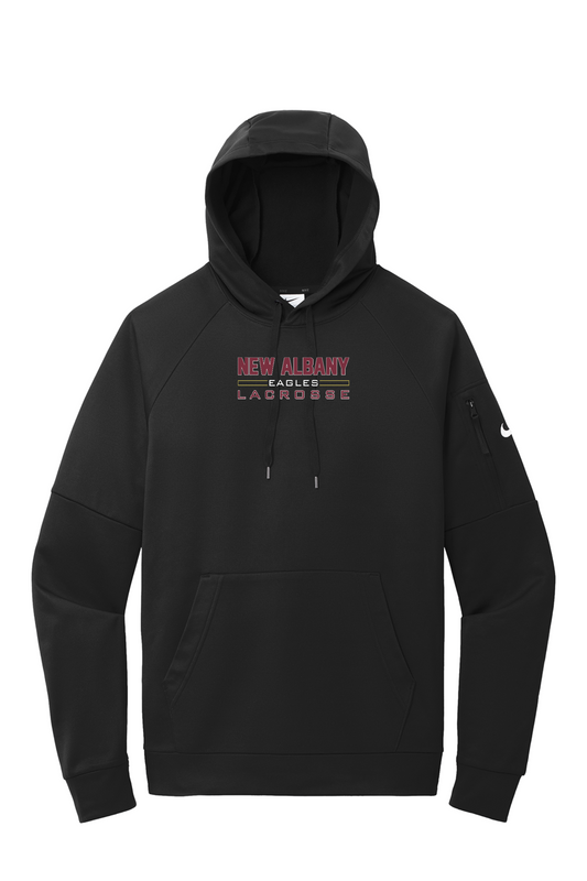 Nike "New Albany Eagles Lacrosse" Embroidered Therma-FIT Hoodie