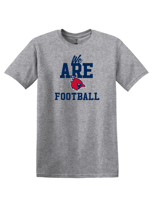 "We Are Cardinal Football" Thomas Worthington Softstyle Unisex Tee (Adult & Youth Sizes)