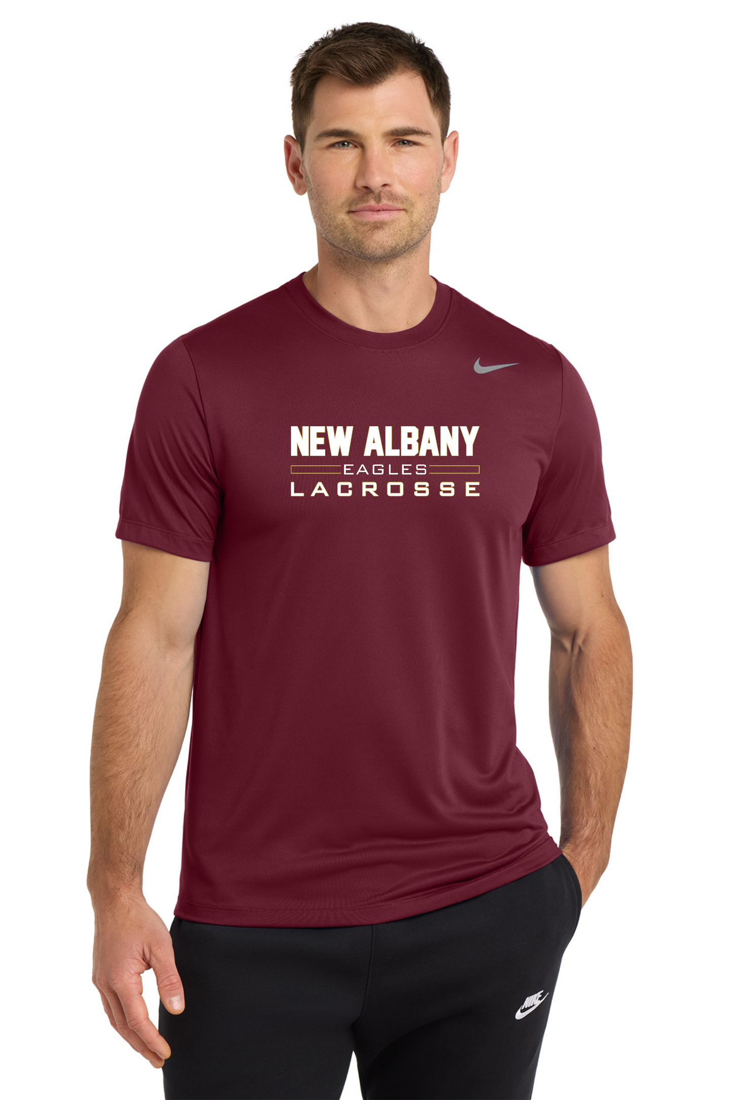 Preorder – Nike Dri-FIT "New Albany Eagles Lacrosse" Men's Legend Tee