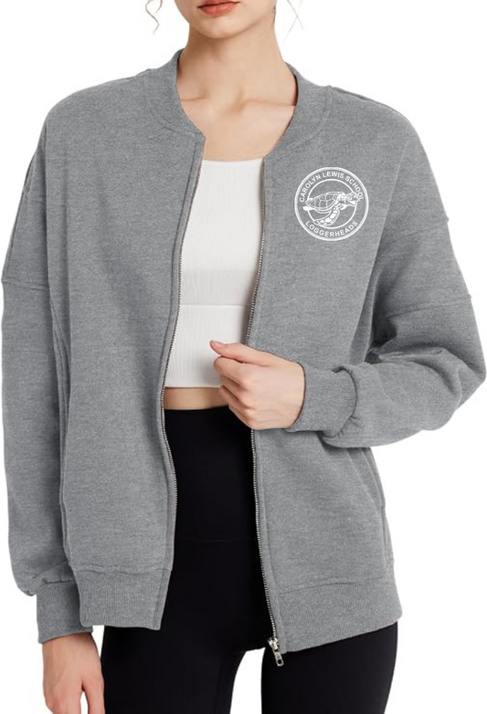 "Carolyn Lewis School" Embroidered Women's Zip-Up Fleece Jacket