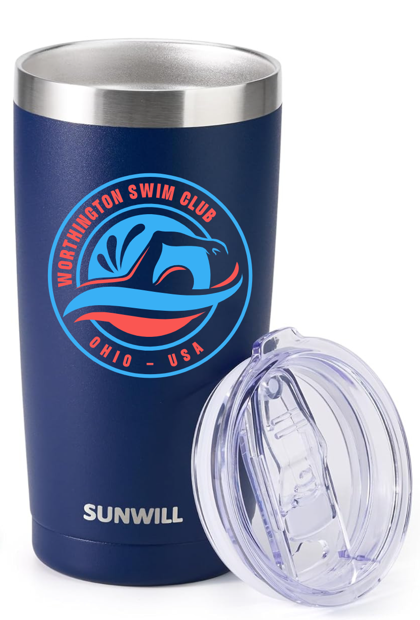 "Worthington Swim Club" 20oz Insulated Tumbler