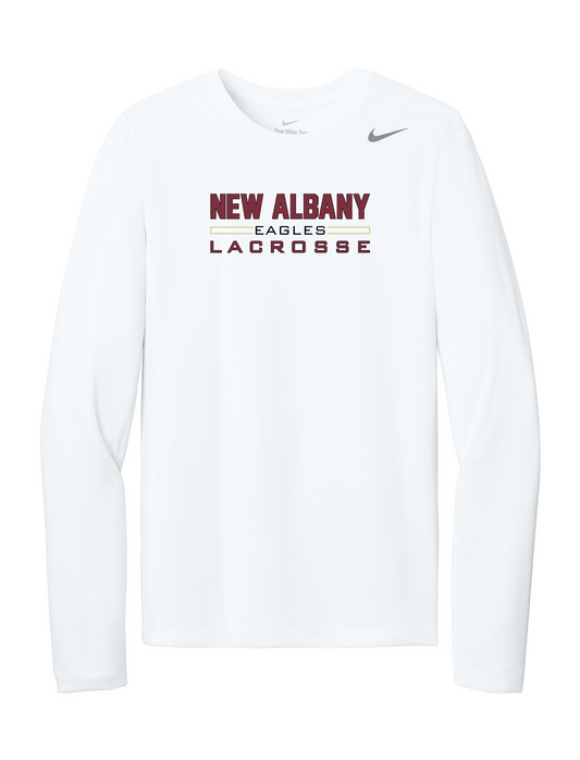 Nike "New Albany Eagles Lacrosse" Men's rLegend Long Sleeve Tee