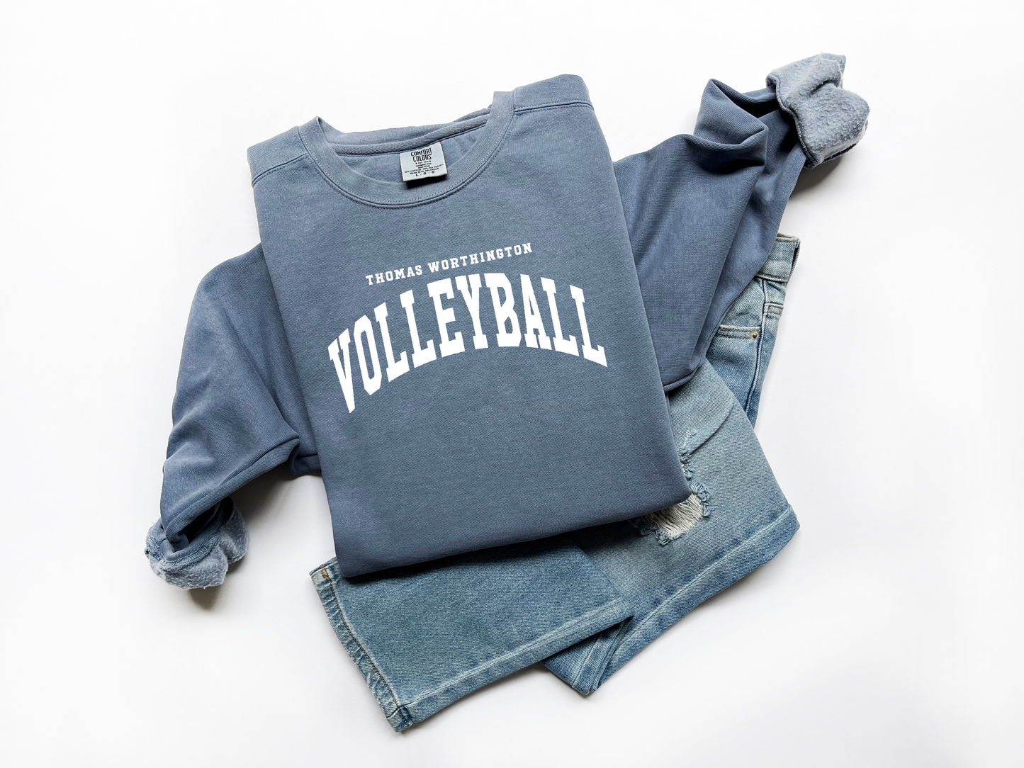 "Thomas Worthington Volleyball" Comfort Colors Vintage Sweatshirt