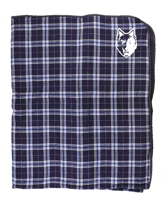 Wolf Logo Boxercraft Flannel and Fleece Blanket