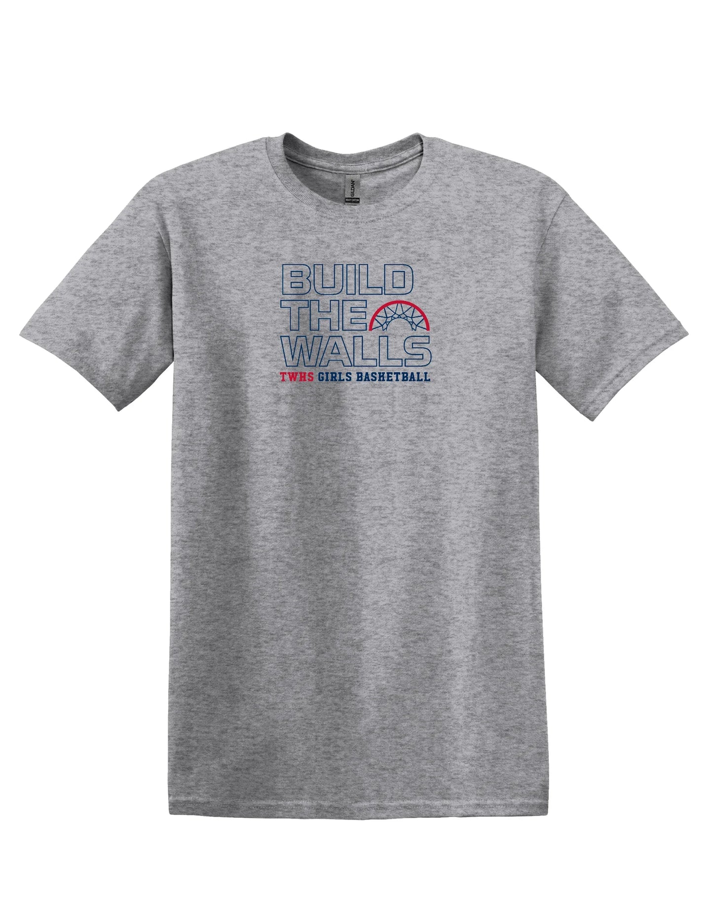 Thomas Worthington "Build The Walls Girls Basketball" Unisex Softstyle Tee - Varsity92