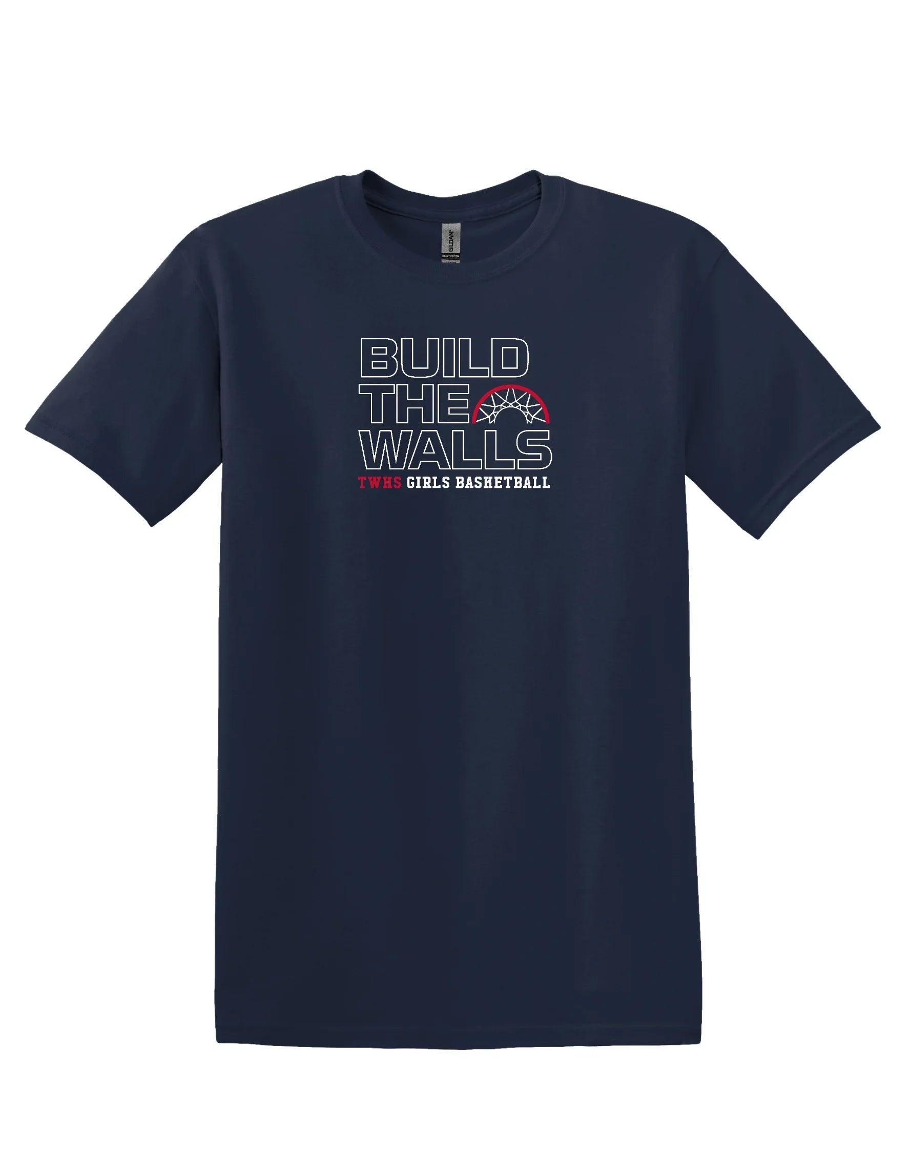 Thomas Worthington "Build The Walls Girls Basketball" Unisex Softstyle Tee - Varsity92