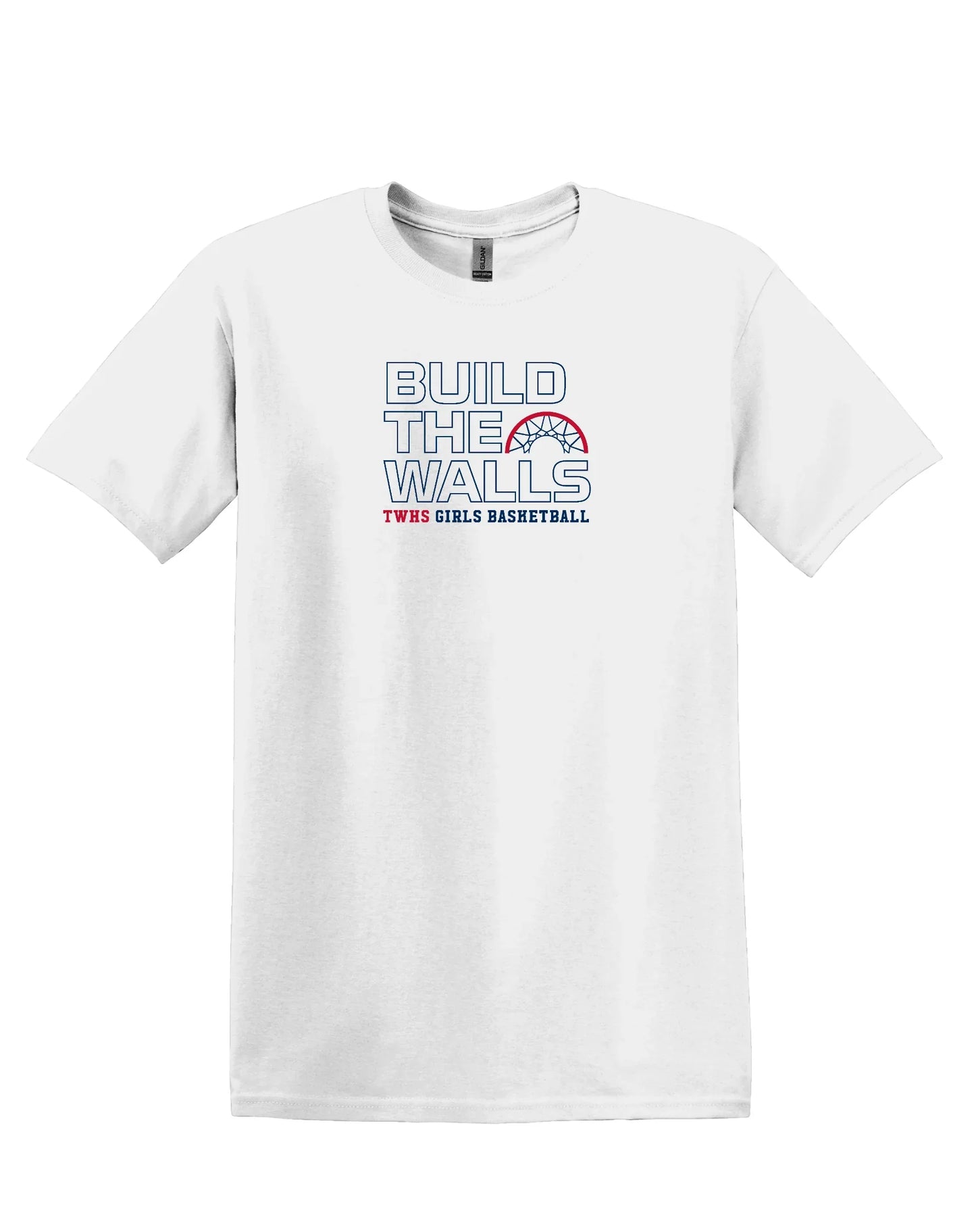 Thomas Worthington "Build The Walls Girls Basketball" Unisex Softstyle Tee - Varsity92