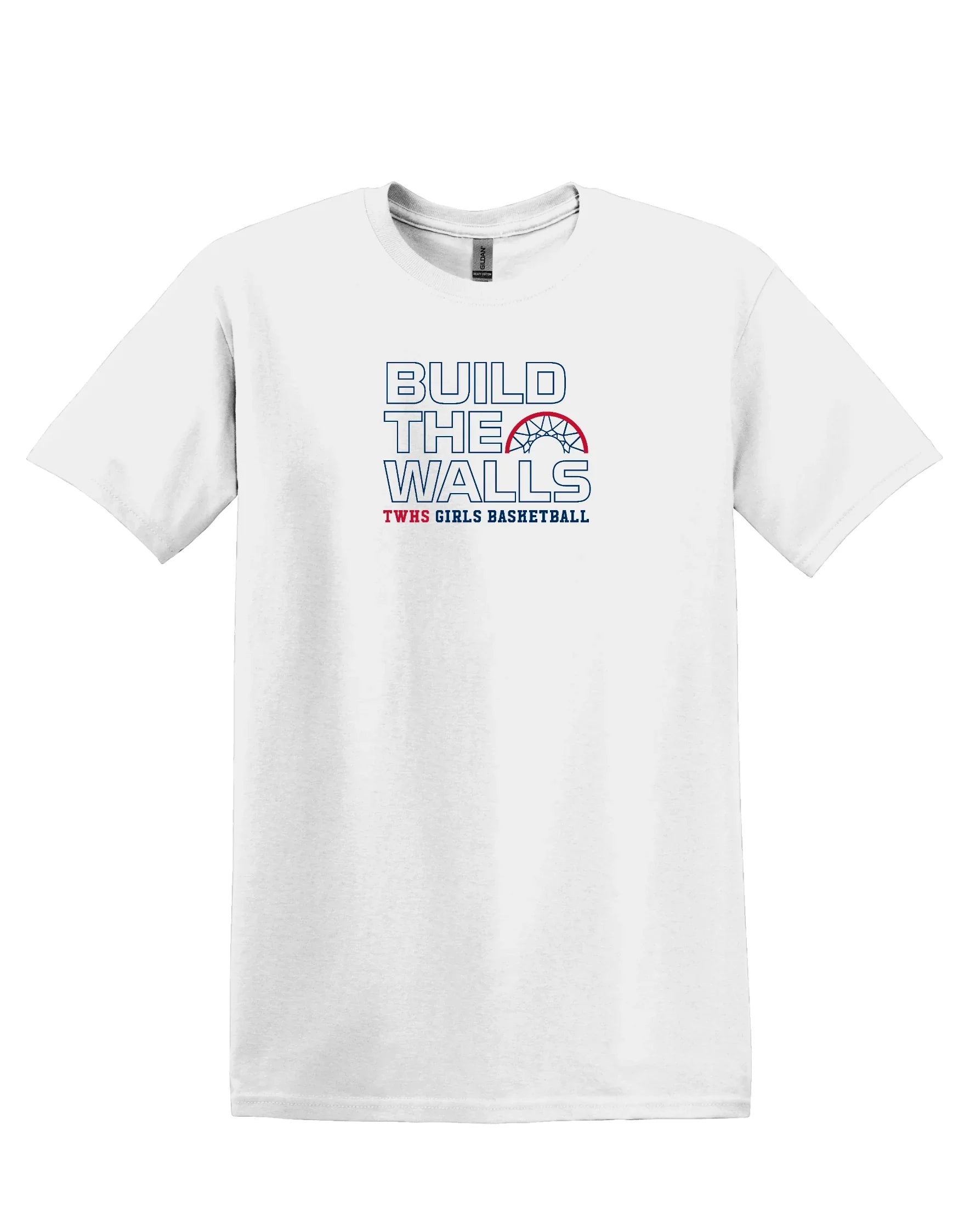 Thomas Worthington "Build The Walls Girls Basketball" Unisex Softstyle Tee - Varsity92