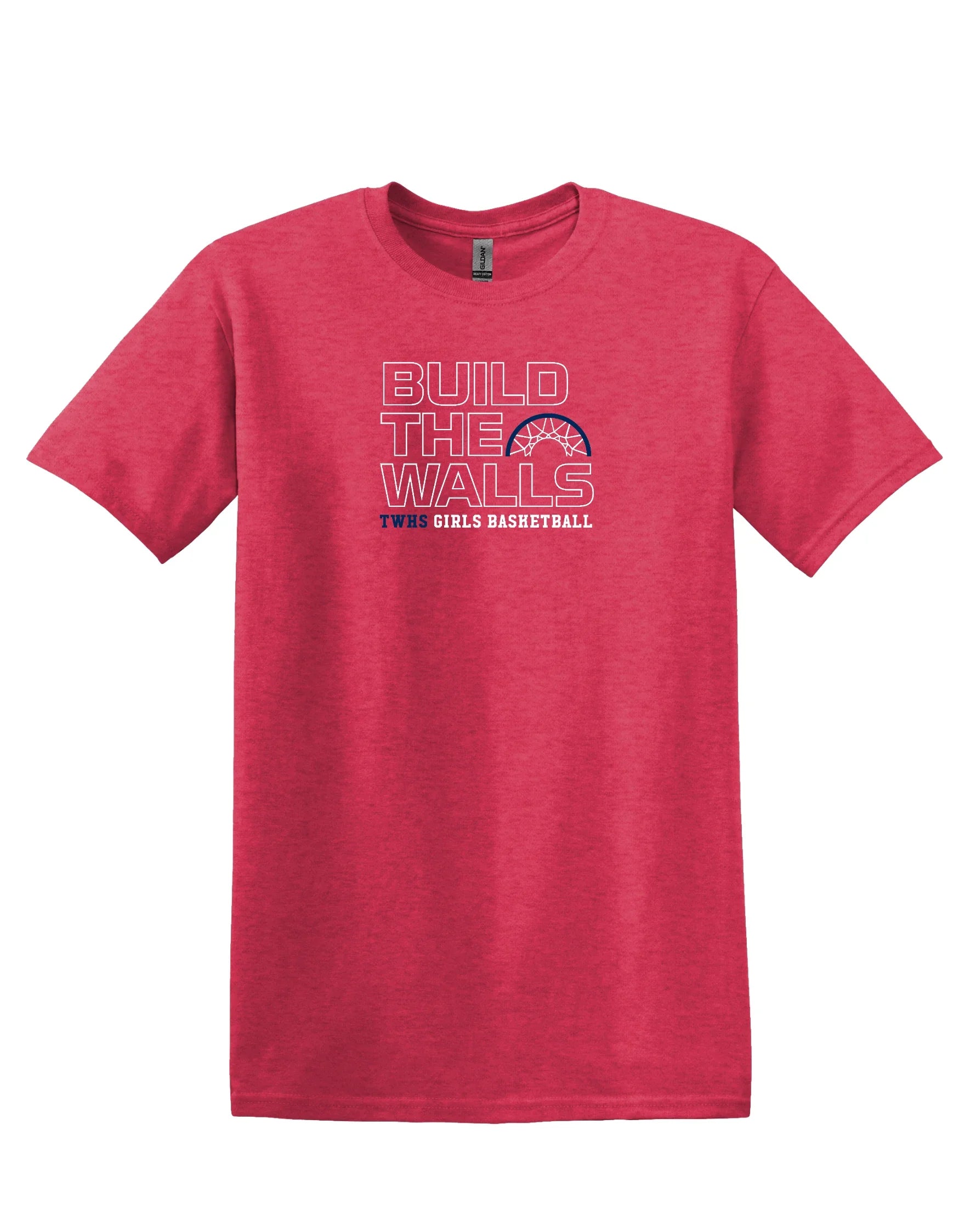 Thomas Worthington "Build The Walls Girls Basketball" Unisex Softstyle Tee - Varsity92
