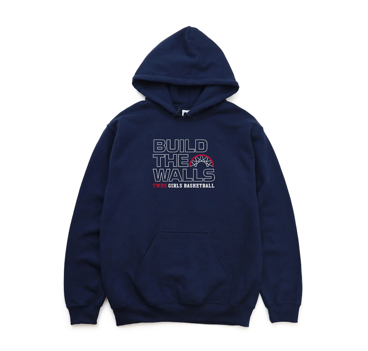 Thomas Worthington "Build The Walls TWHS Girls Basketball" Unisex Heavy Blend Hoodie - Varsity92