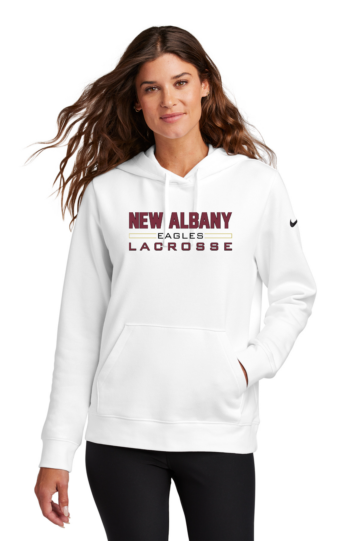 Nike "New Albany Eagles Lacrosse" Women's Club Fleece Hoodie