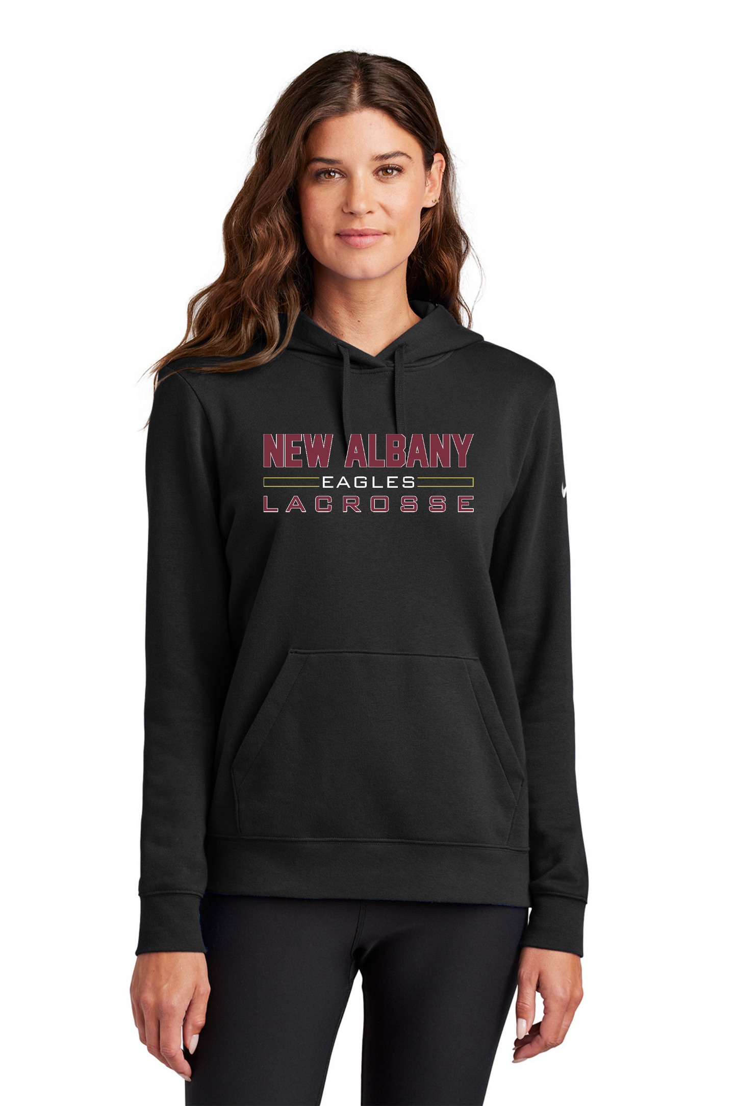 Nike "New Albany Eagles Lacrosse" Women's Club Fleece Hoodie