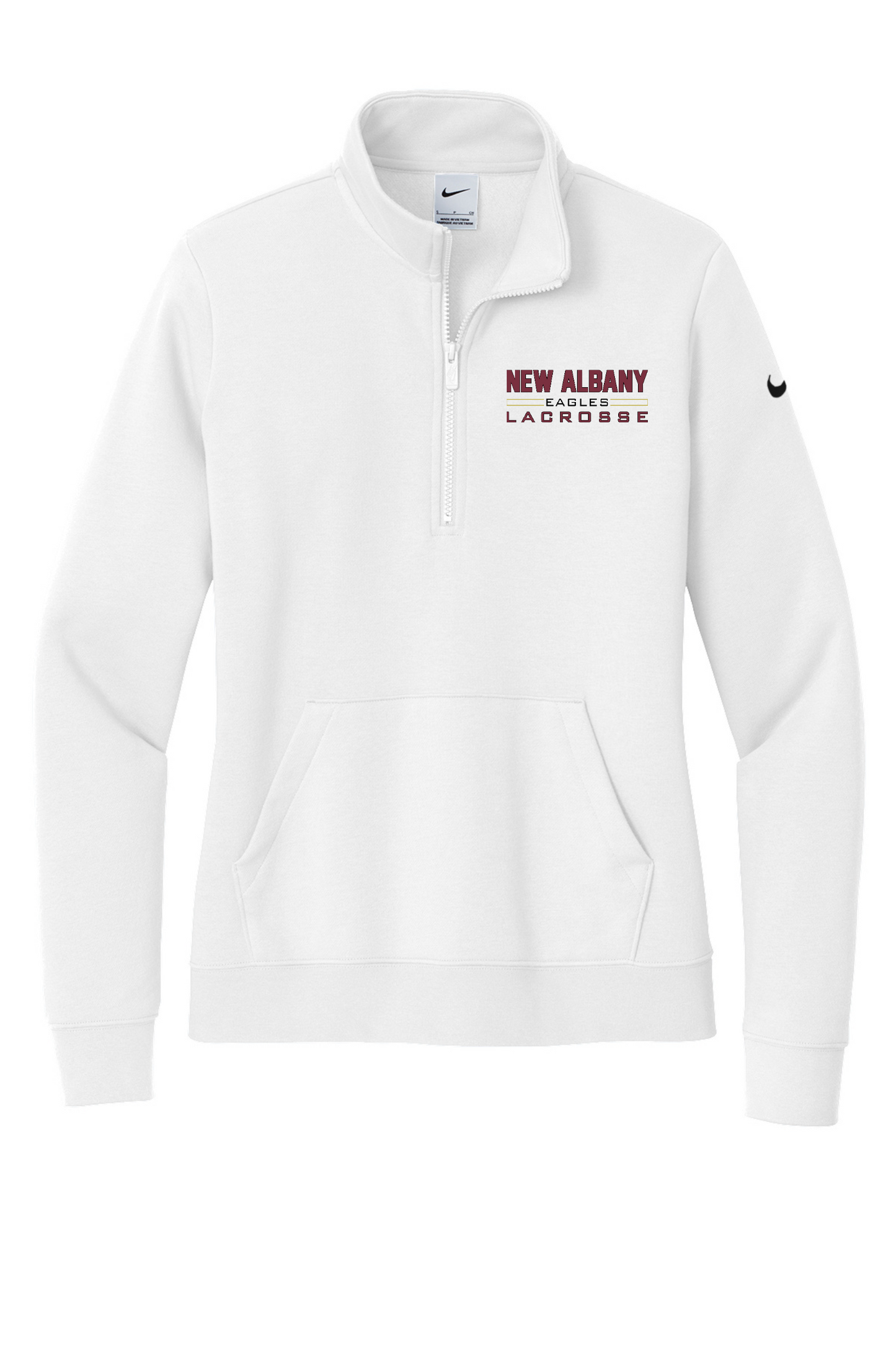 Nike "New Albany Eagles Lacrosse" Embroidered Women's Club Fleece 1/2-Zip