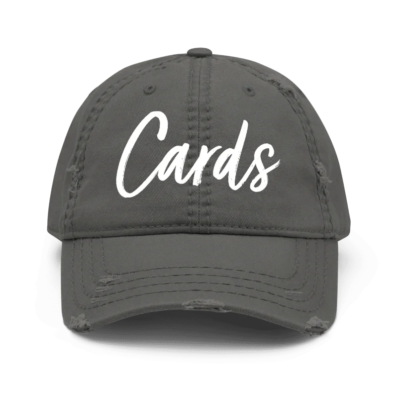 “Cards” Distressed Low-Profile Hat - Varsity92