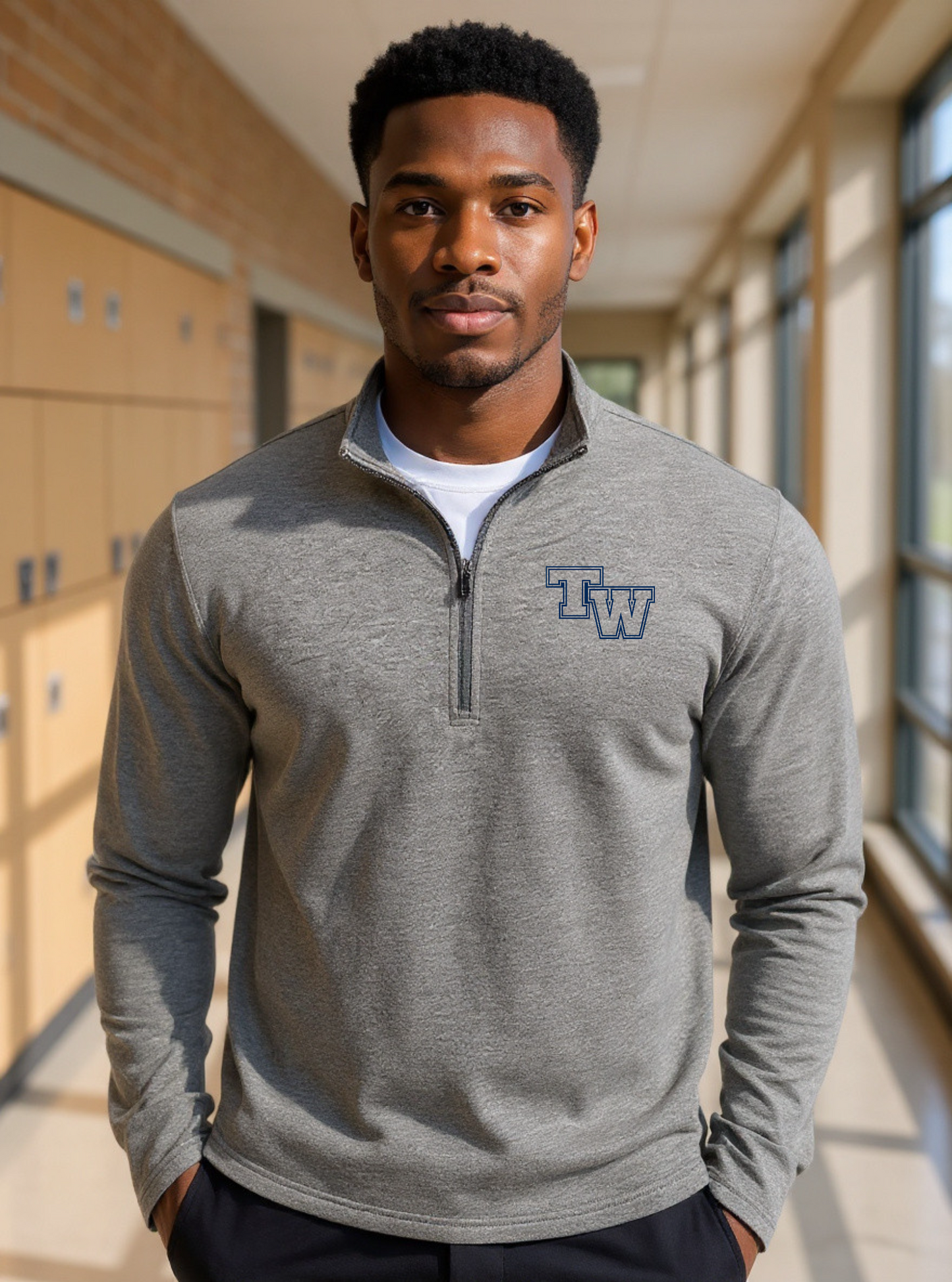 Thomas Worthington "TW" Men's Quarter Zip Pullover