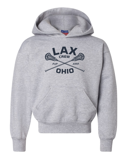 "LAX Crew Ohio" Champion® Youth Hoodie