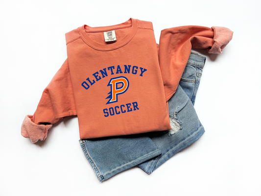 "Olentangy Orange Soccer" Unisex Vintage Sweatshirt