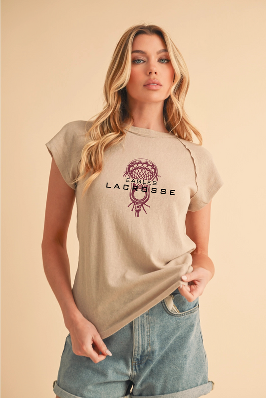 "New Albany Eagles Lacrosse" Women's Ivy Tee