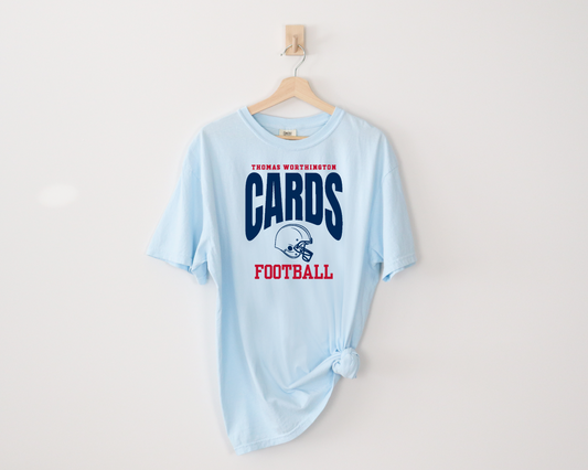 "Cards Football" Comfort Colors Vintage Tee